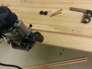 Trimming the router guides